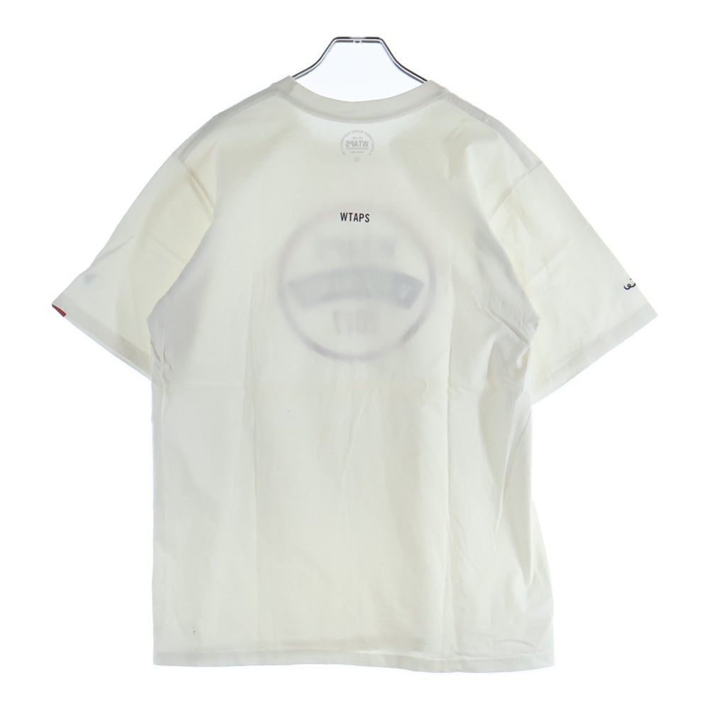 WTAPS(ダブルタップス) V-UPARMORED フロントプリント クルーネック半袖Tシャツ ホワイト