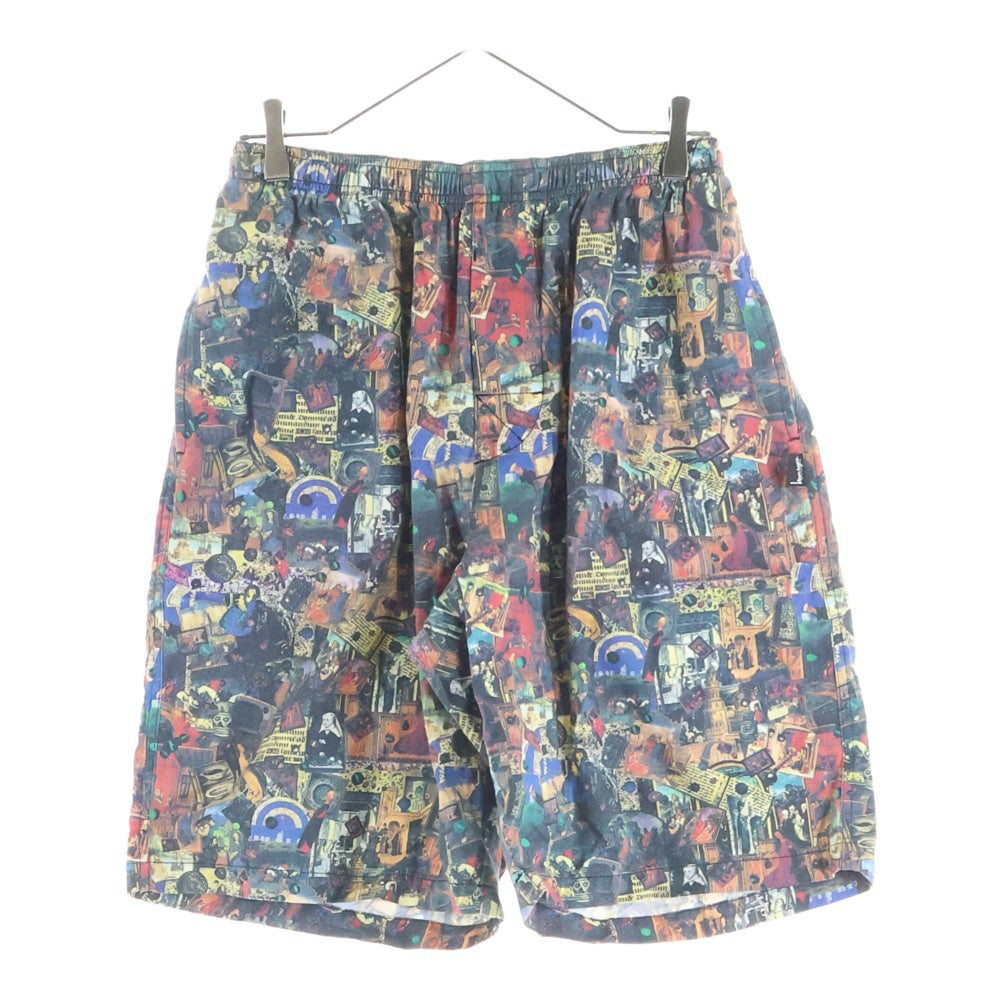 STUSSY(ステューシー) 復刻 宗教柄 コットン イージーショーツ ハーフパンツ マルチカラー