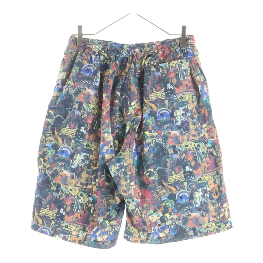 STUSSY(ステューシー) 復刻 宗教柄 コットン イージーショーツ ハーフパンツ マルチカラー