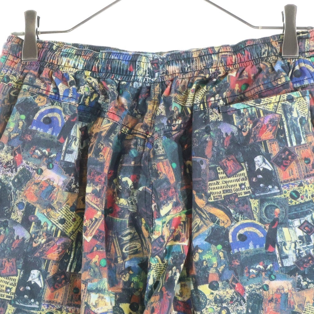 STUSSY(ステューシー) 復刻 宗教柄 コットン イージーショーツ ハーフパンツ マルチカラー