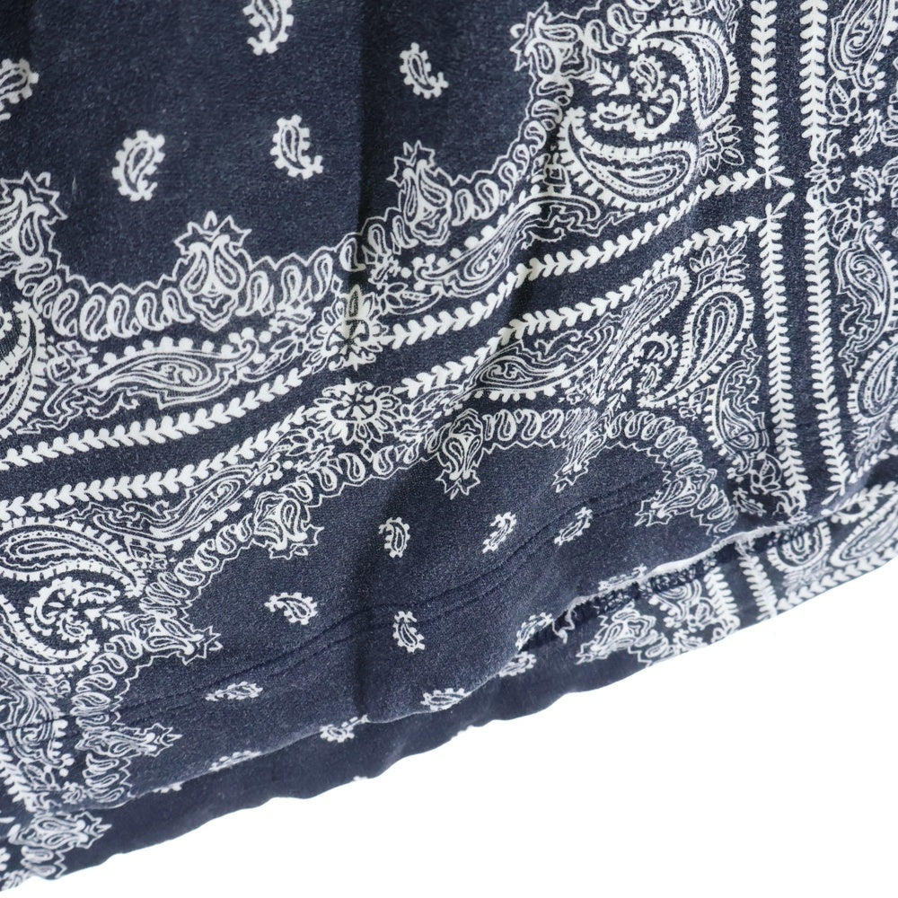 WTAPS(ダブルタップス) ペイズリー コットン スウェットハーフパンツ ネイビー