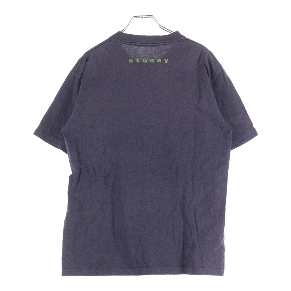 STUSSY(ステューシー) 90s シャネルロゴ 紺タグ 半袖Tシャツ カットソー ネイビー