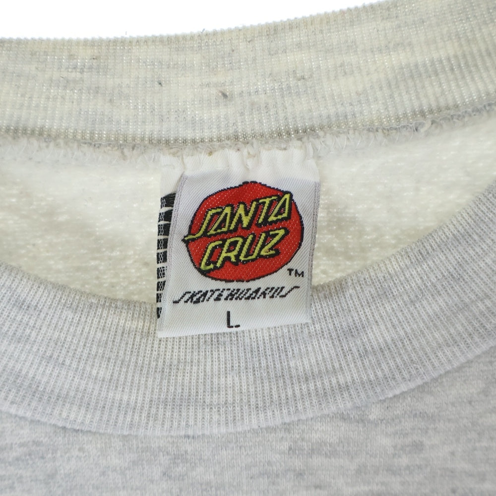 SANTA CRUZ(サンタクルーズ) 90s Logo Sweat Shirt ロゴ スウェットシャツ グレー