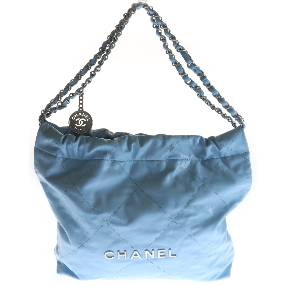 CHANEL(シャネル) シャネル22 ショルダーバッグ ライトブルー レディース