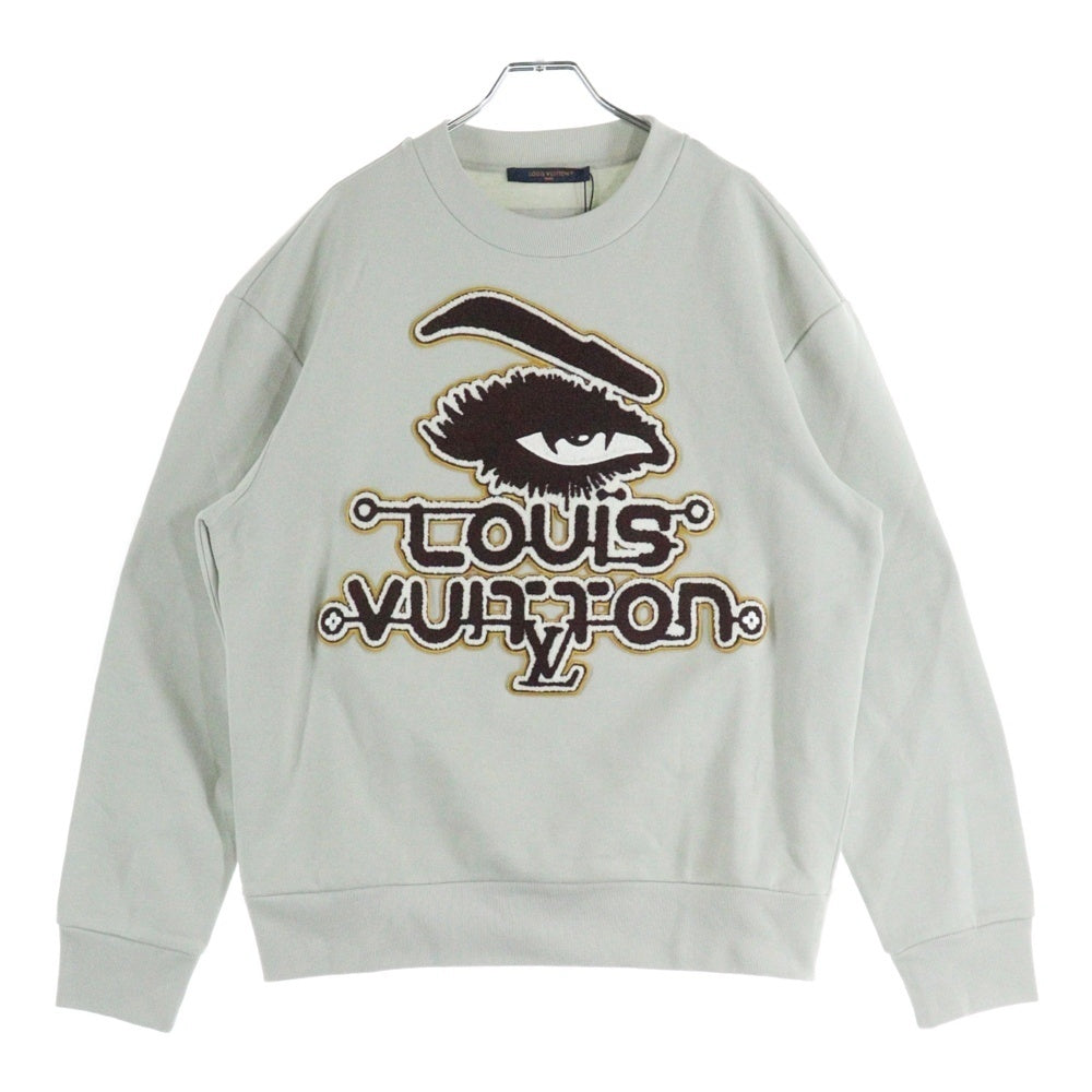 LOUIS VUITTON(ルイヴィトン) 23AW グラフィック ロゴ サガラワッペン スウェットシャツ トレーナー グレー RM232 IHN HPY85W