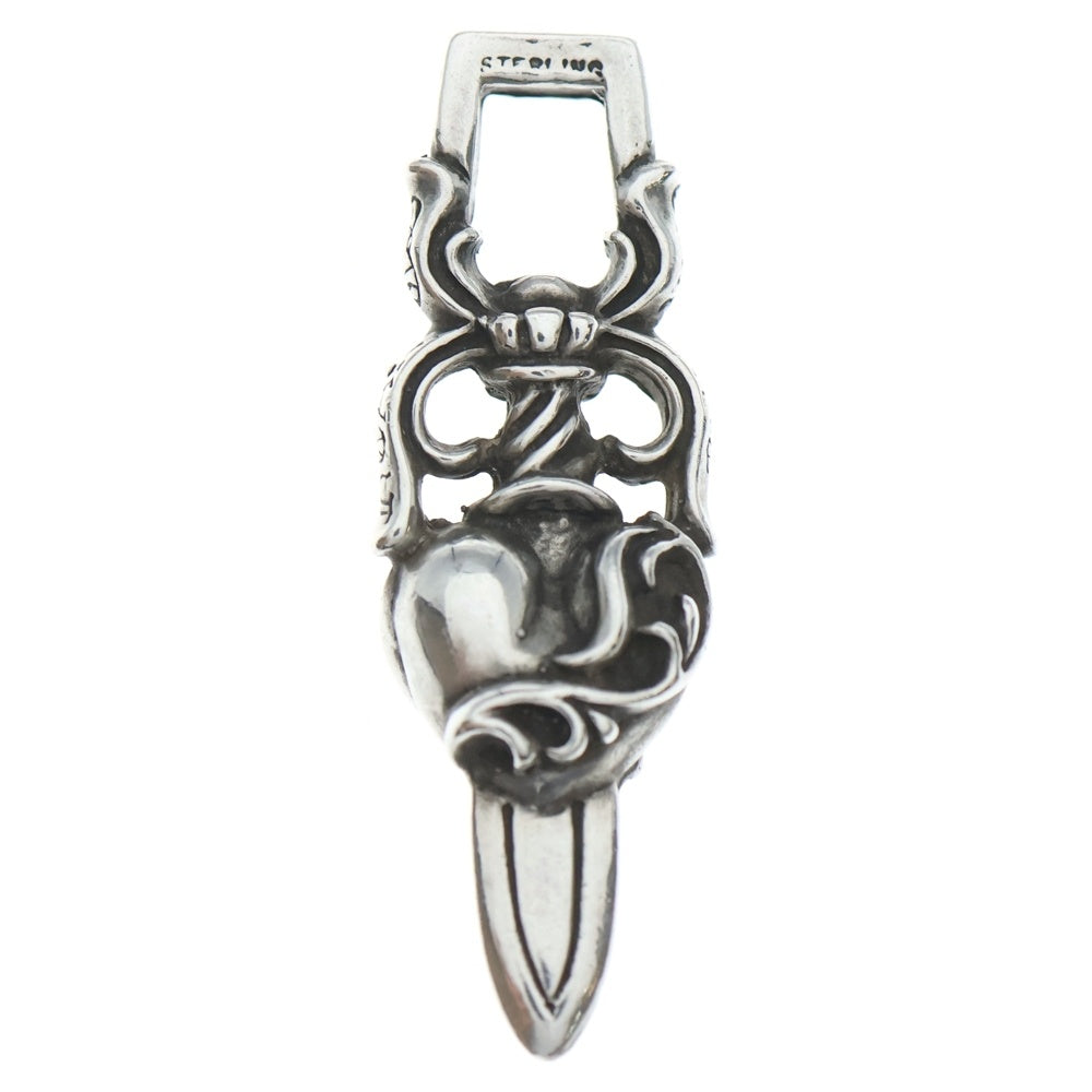 CHROME HEARTS(クロムハーツ) DAGGER HEART ダガーハート ペンダントトップ シルバー BCA243
