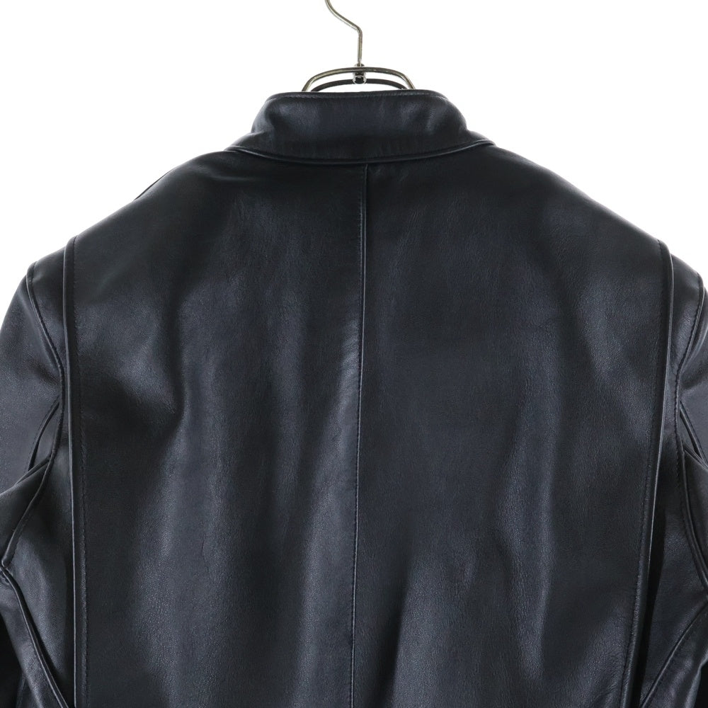 VANSON(バンソン) Model B ライナー付き シングルライダース レザージャケット ブラック