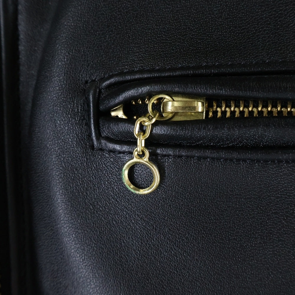 VANSON(バンソン) Model B ライナー付き シングルライダース レザージャケット ブラック