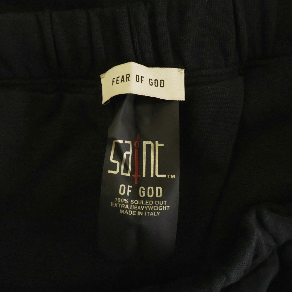 SAINT MICHAEL(セントマイケル) ×FEAR OF GOD Saint of God Sweatpant フィアオブゴッド スウェットパンツ ブラック