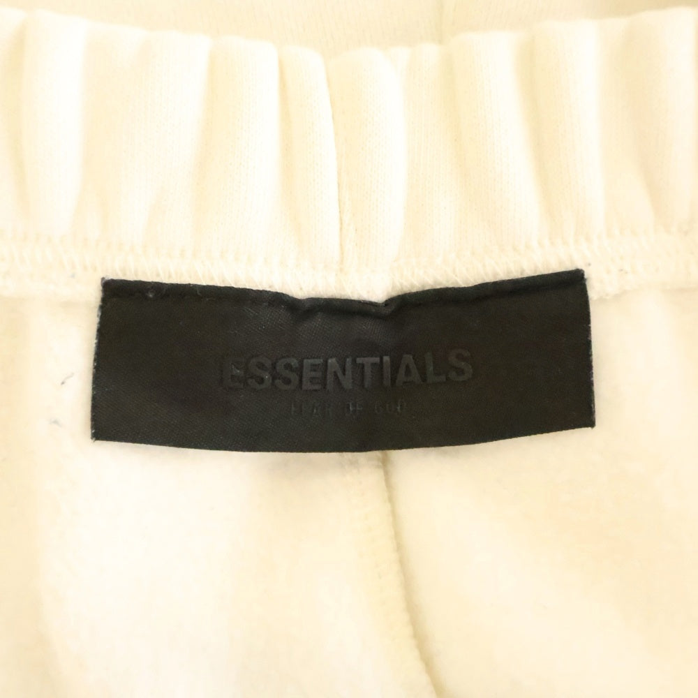 FEAR OF GOD ESSENTIALS(フィアオブゴッド エッセンシャルズ) ラバーロゴ スウェットパンツ ホワイト