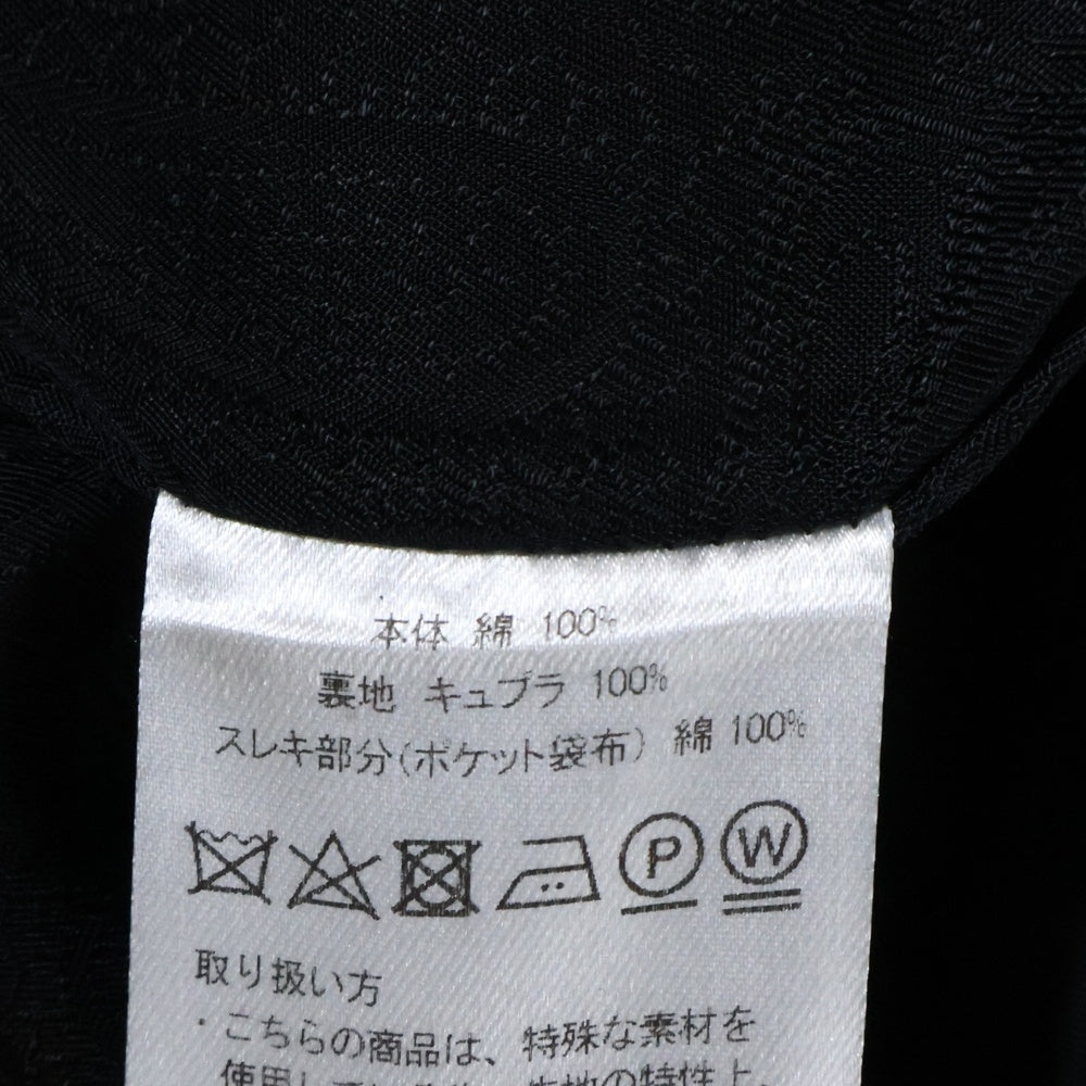 BED J.W. FORD(ベッドフォード) 24SS COTTON TWO-TUCK PANTS コットン2タックパンツ ブラック 24SS-B-PT06