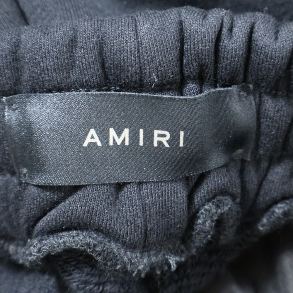 AMIRI(アミリ) MA CORE LOGO SWEATPANT SRAMJYSP1029 ロゴプリント ドローストリングスウェットパンツ ブラック