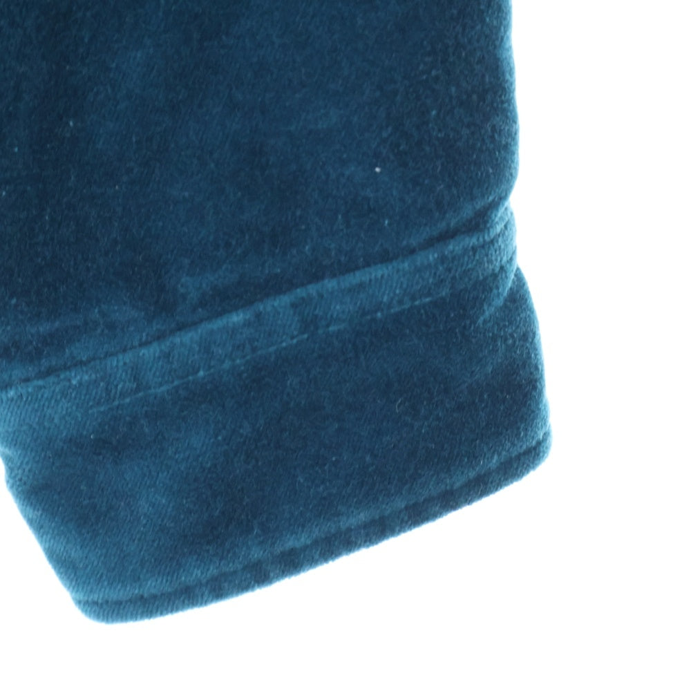 SUPREME(シュプリーム) 25AW Quilted Lined Hooded Velvet Shirt キルテッド ラインド フーデッドベルベット シャツ ブルー