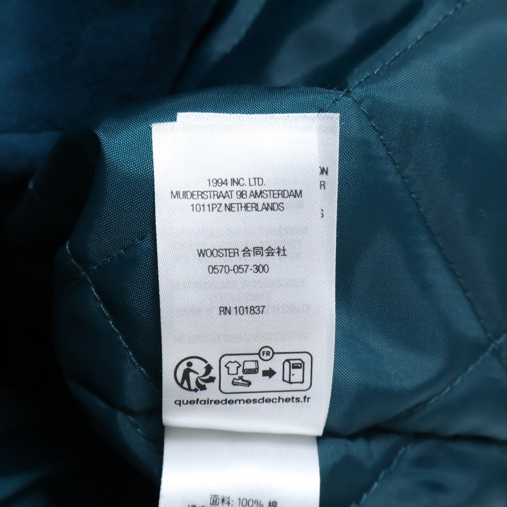 SUPREME(シュプリーム) 25AW Quilted Lined Hooded Velvet Shirt キルテッド ラインド フーデッドベルベット シャツ ブルー