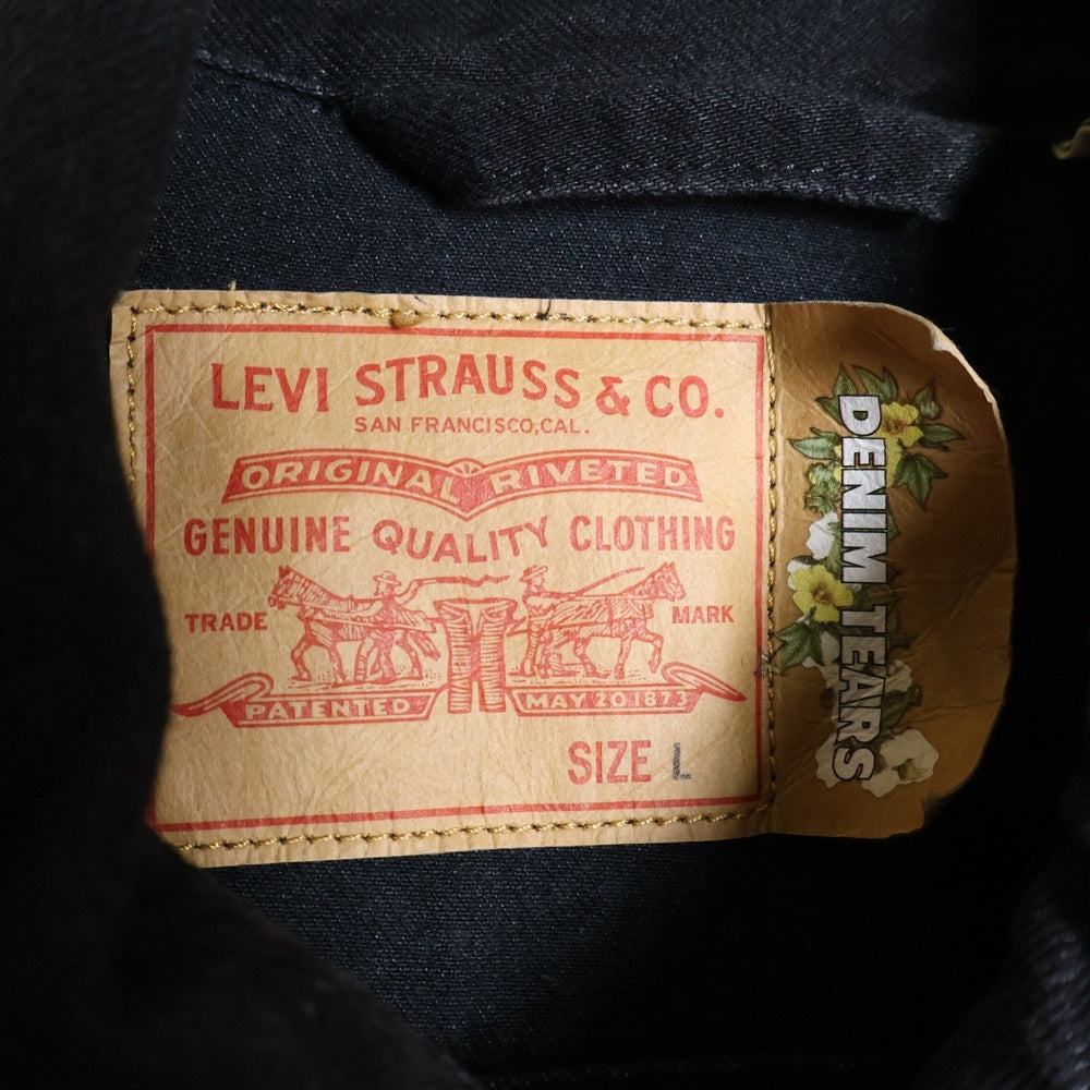 DENIM TEARS(デニムティアーズ) ×LEVI'S 2ndデニムジャケット ブラック