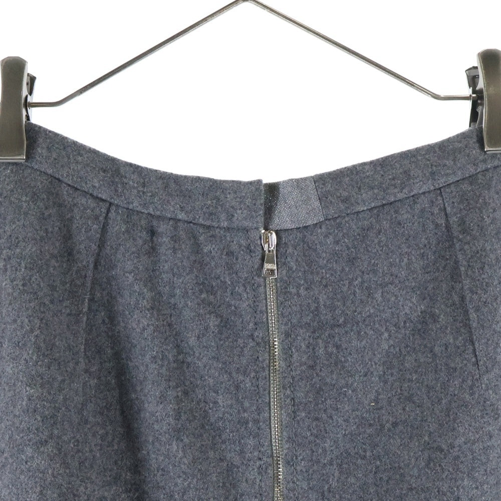 DOLCE & GABBANA(ドルチェアンドガッバーナ) ウール 裏地レオパードスカート レディース グレー