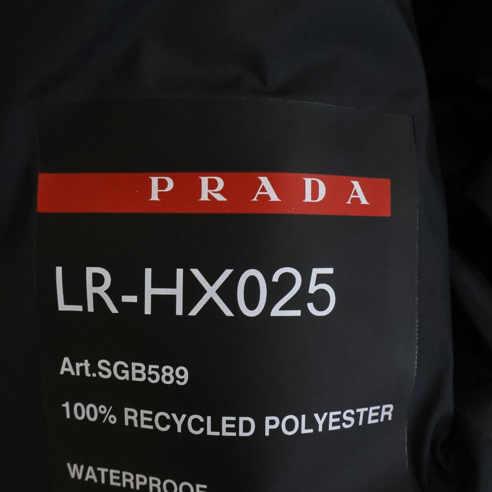 PRADA(プラダ) エクストリームテックスライト リサイクルポリエステル ロゴ ダウンジャケット レッド SGB589 S202 1XYV