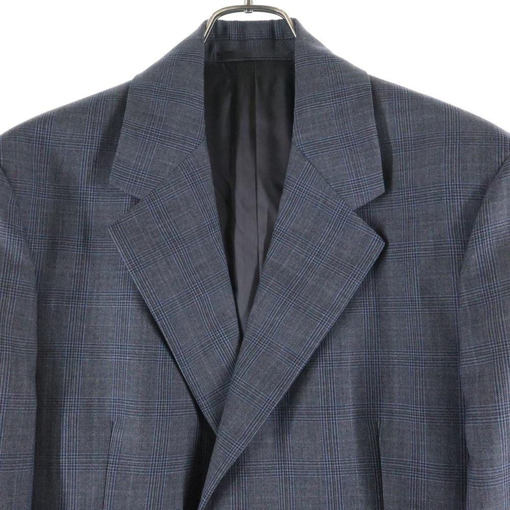 PRADA(プラダ) グレンチェック柄2B ウールテーラードジャケット グレー UGM169 S221 10EA
