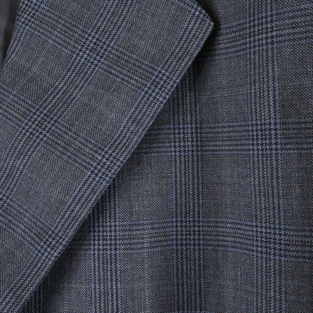 PRADA(プラダ) グレンチェック柄2B ウールテーラードジャケット グレー UGM169 S221 10EA