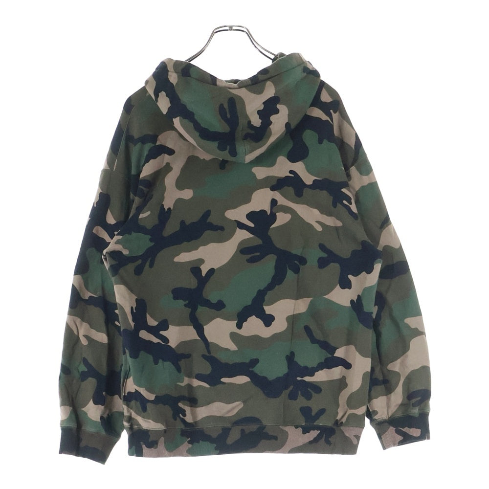 VALENTINO(ヴァレンティノ) ロゴプリント カモフラ プルオーバーパーカー フーディー RV3MF02CMEL