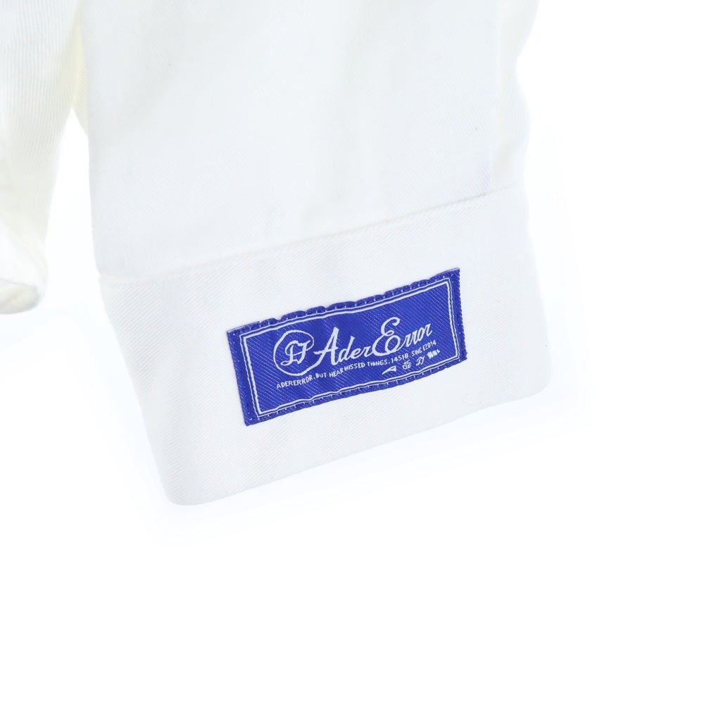 ADER ERROR(アーダーエラー) 22AW Speric logo shirt BLAFWLS01WH2 スペリックロゴ 長袖シャツ ホワイト