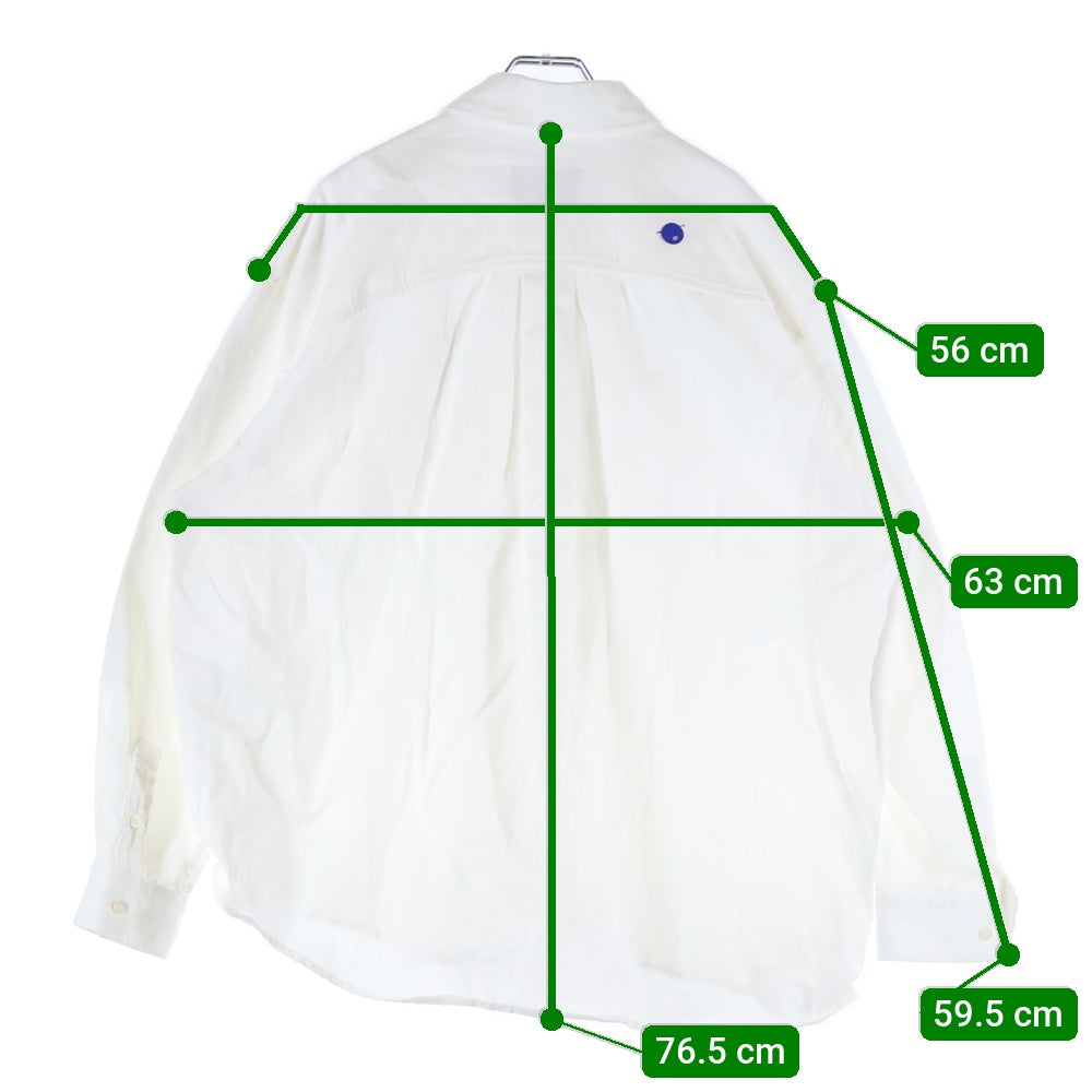 ADER ERROR(アーダーエラー) 22AW Speric logo shirt BLAFWLS01WH2 スペリックロゴ 長袖シャツ ホワイト
