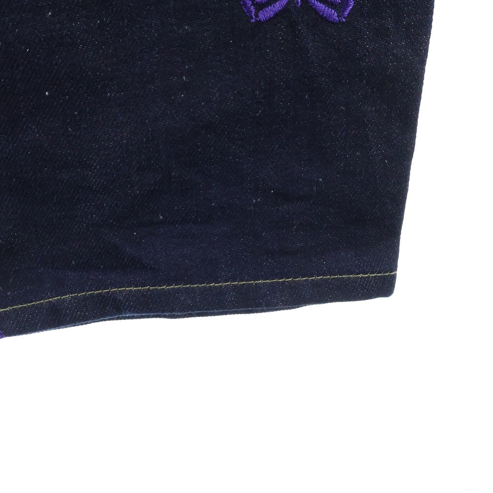 Needles(ニードルス) Rigid Straight Jeans KP149 リジッド ストレートジーンズ パピヨン刺繍デニムパンツ インディゴ