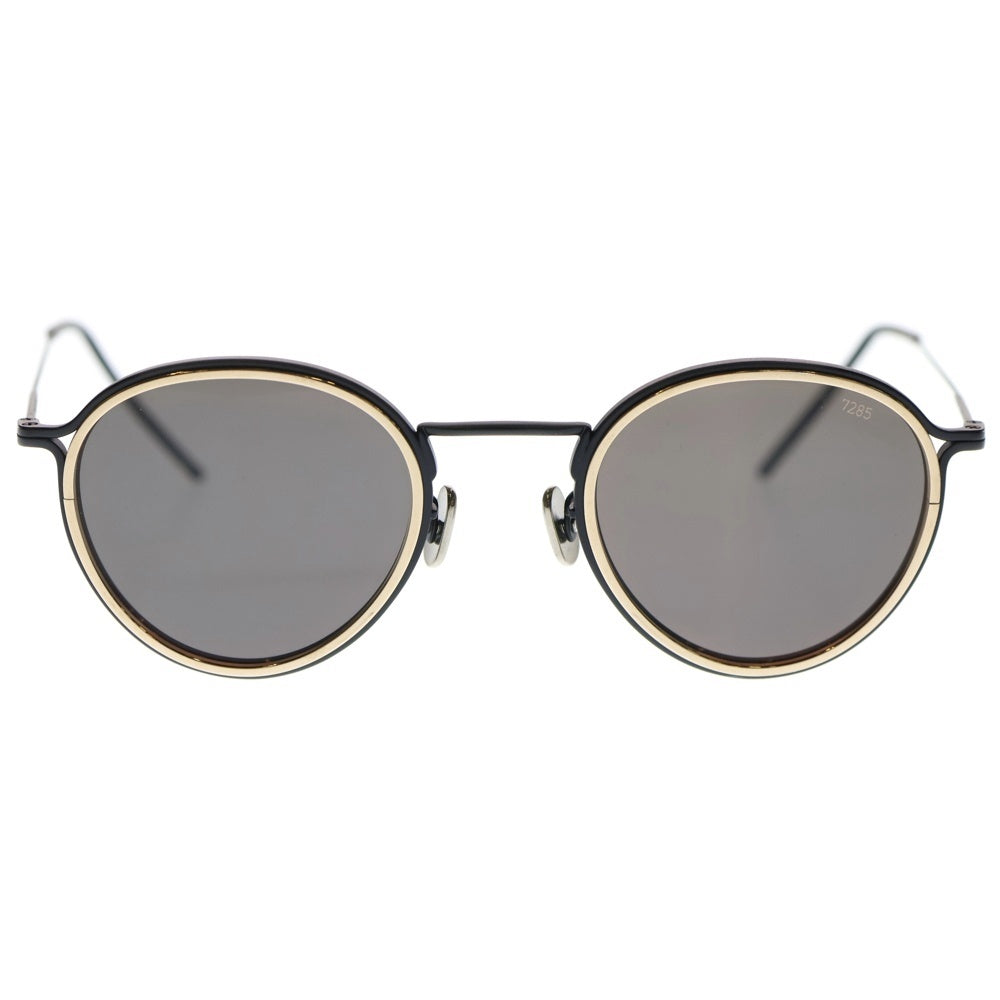 EYEVAN(アイヴァン) Titanium Temple Boston sunglasses ボストンサングラス チタン ゴールド/ブラック レディース