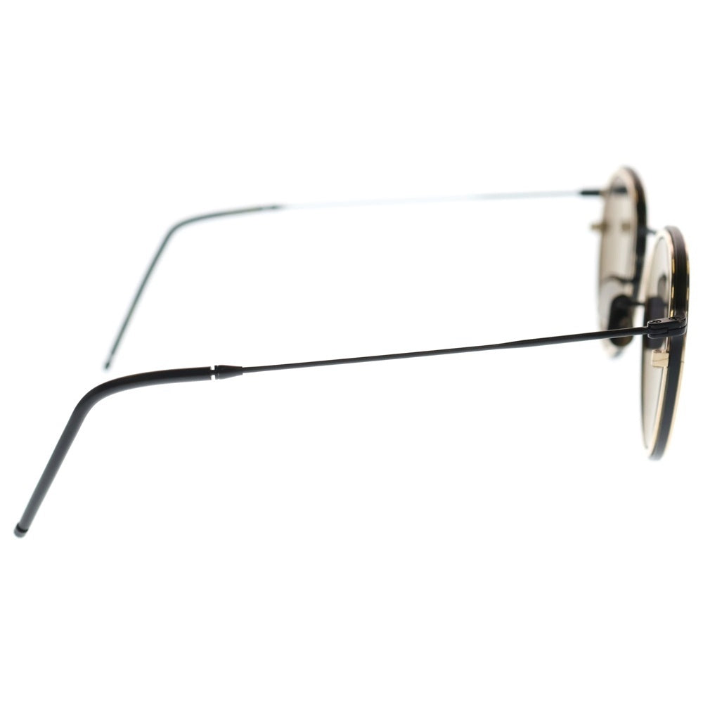 EYEVAN(アイヴァン) Titanium Temple Boston sunglasses ボストンサングラス チタン ゴールド/ブラック レディース