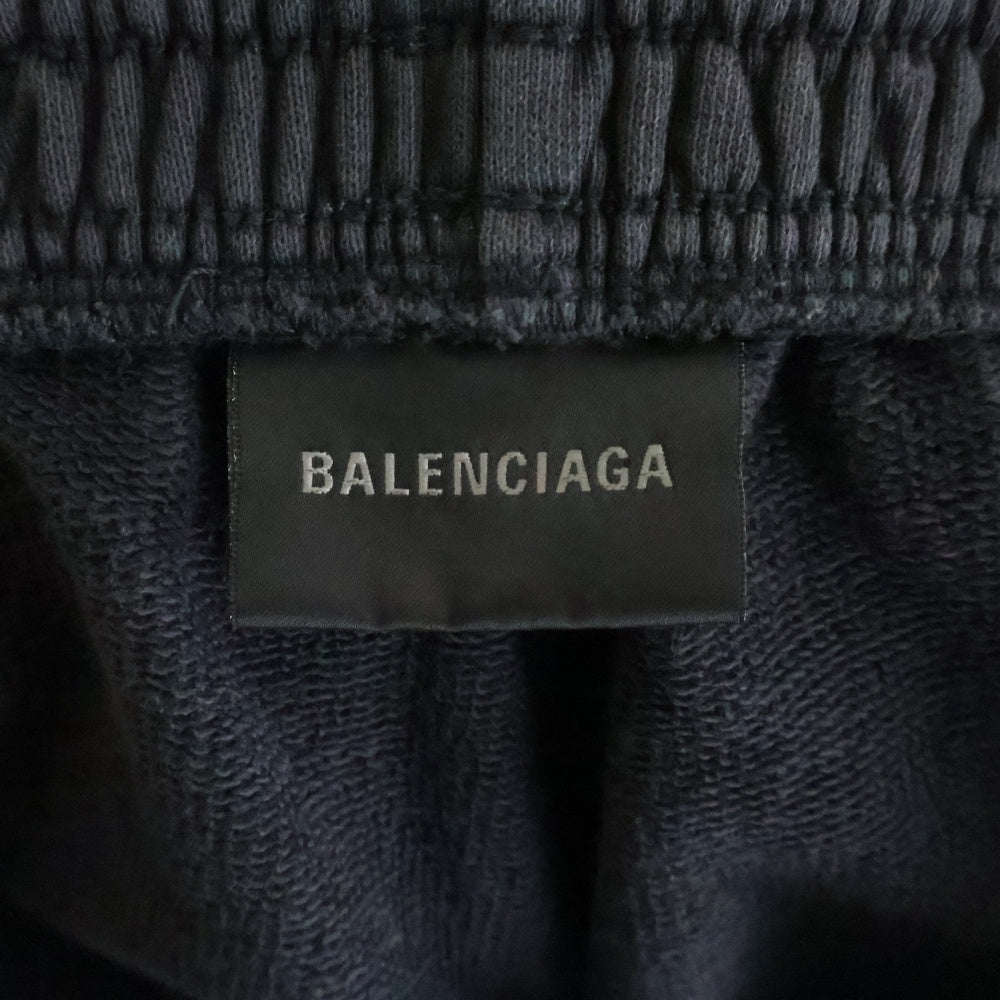 BALENCIAGA(バレンシアガ) 22AW Sweatpants New Sporty B スウェットパンツ ロゴ刺繍 ブラック