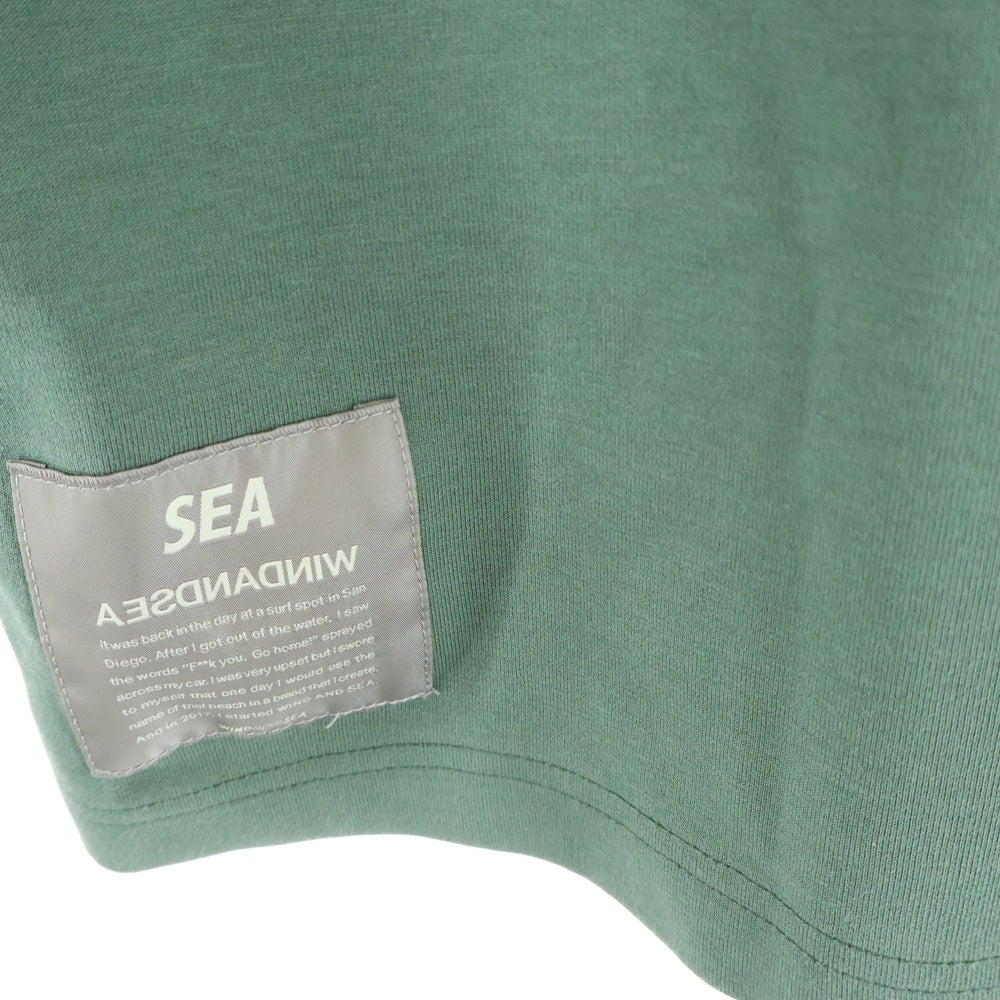 WIND AND SEA(ウィンダンシー) ロングスリーブ スウェットポロシャツ 長袖シャツ グリーン