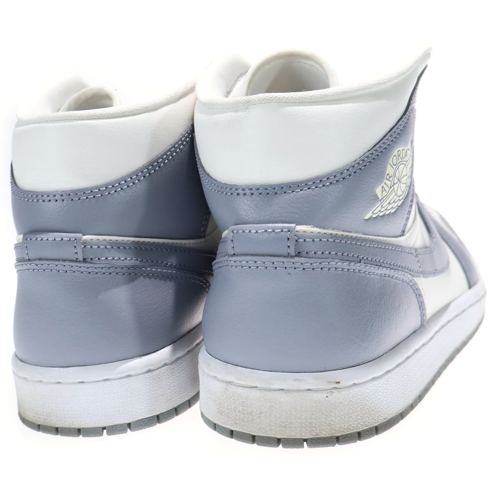 NIKE(ナイキ) WMNS AIR JORDAN 1 MID ウィメンズ エアジョーダン 1 ミッドカットスニーカー グレー/ホワイト US11.5/28.5cm BQ6472-115 レディース