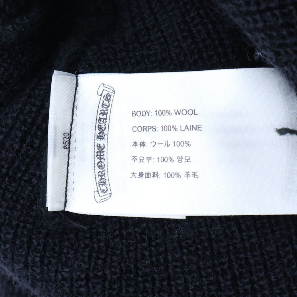 CHROME HEARTS(クロムハーツ) WOOL WATCH CAP CHプラス刺繍ウールビーニー ニットキャップ ニット帽 ブラック
