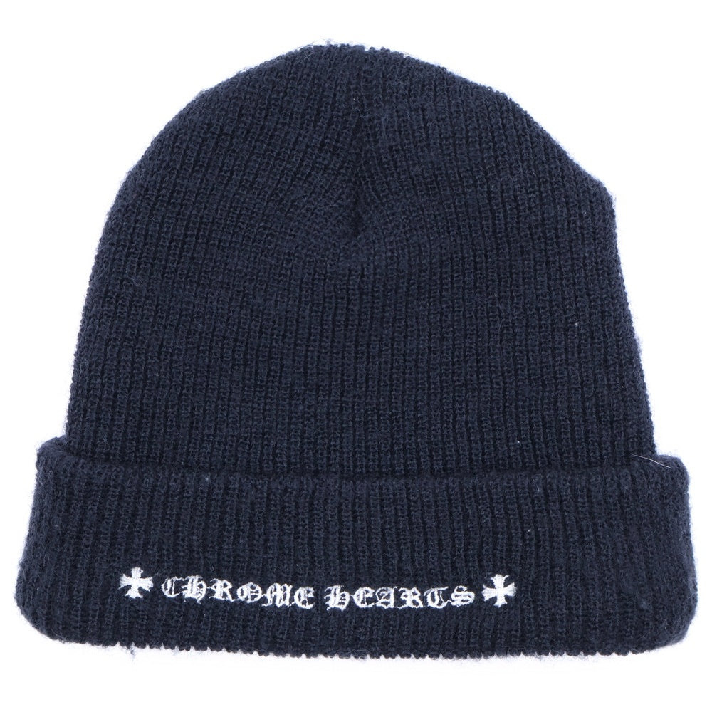 CHROME HEARTS(クロムハーツ) WOOL WATCH CAP CHプラス刺繍ウールビーニー ニットキャップ ニット帽 ブラック