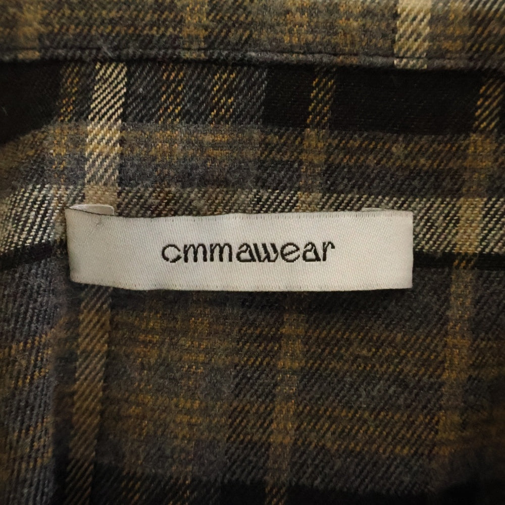 cmmawear(コマウェア) kogarashi flannel shirt コガラシ フランネルシャツ チェック 長袖シャツ ダークグレー