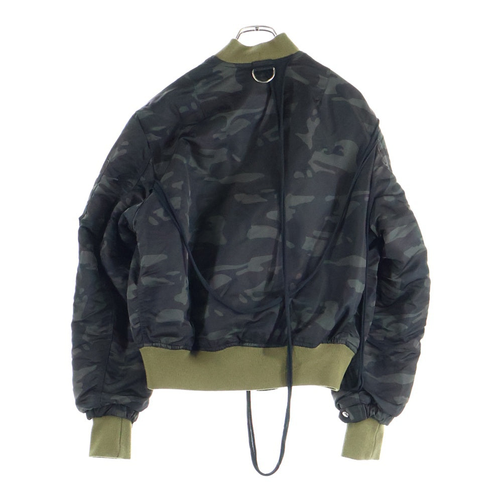 MR.COMPLETELY(ミスターコンプリートリー) Bomber Jacket フラッグストラップ ボンバージャケット カモフラ