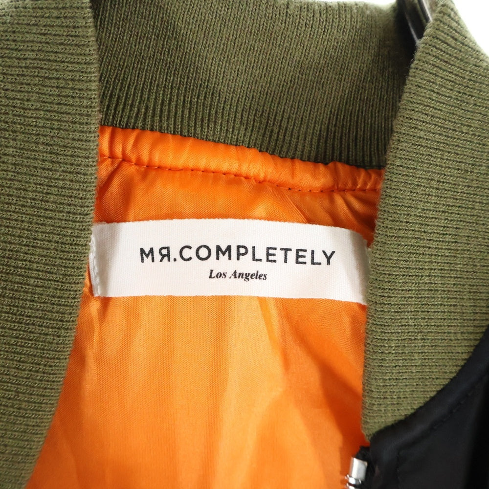MR.COMPLETELY(ミスターコンプリートリー) Bomber Jacket フラッグストラップ ボンバージャケット カモフラ