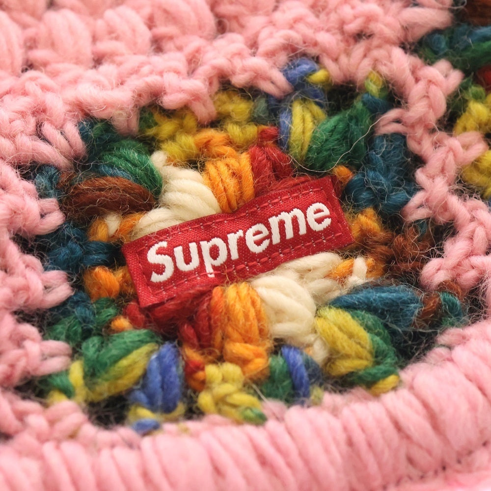 SUPREME(シュプリーム) 25SS Crochet Beanie クロシェ ビーニー ピンク