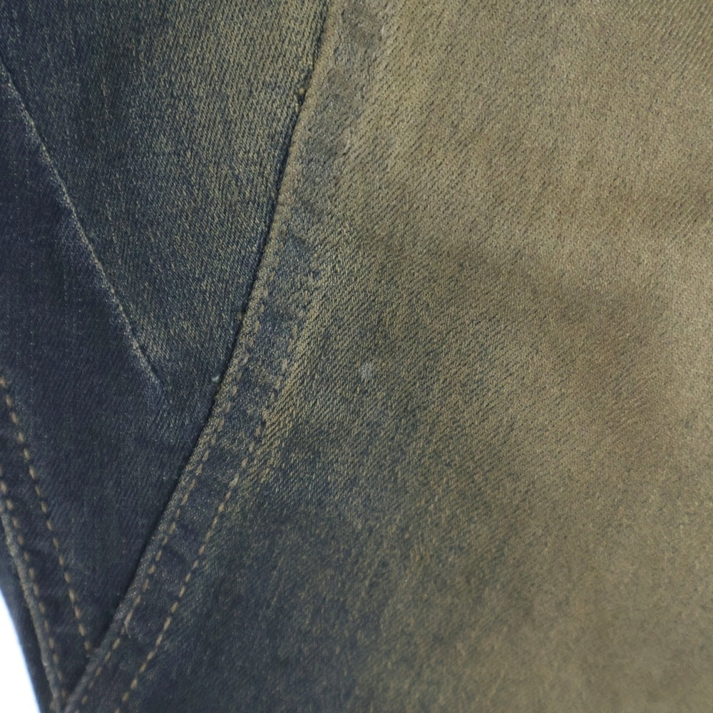 DRKSHDW(ダークシャドウ) Bias Boots Cut Mud DS02C5302-SDM バイアス ブーツカット マッド フレアデニム パンツ ブラック