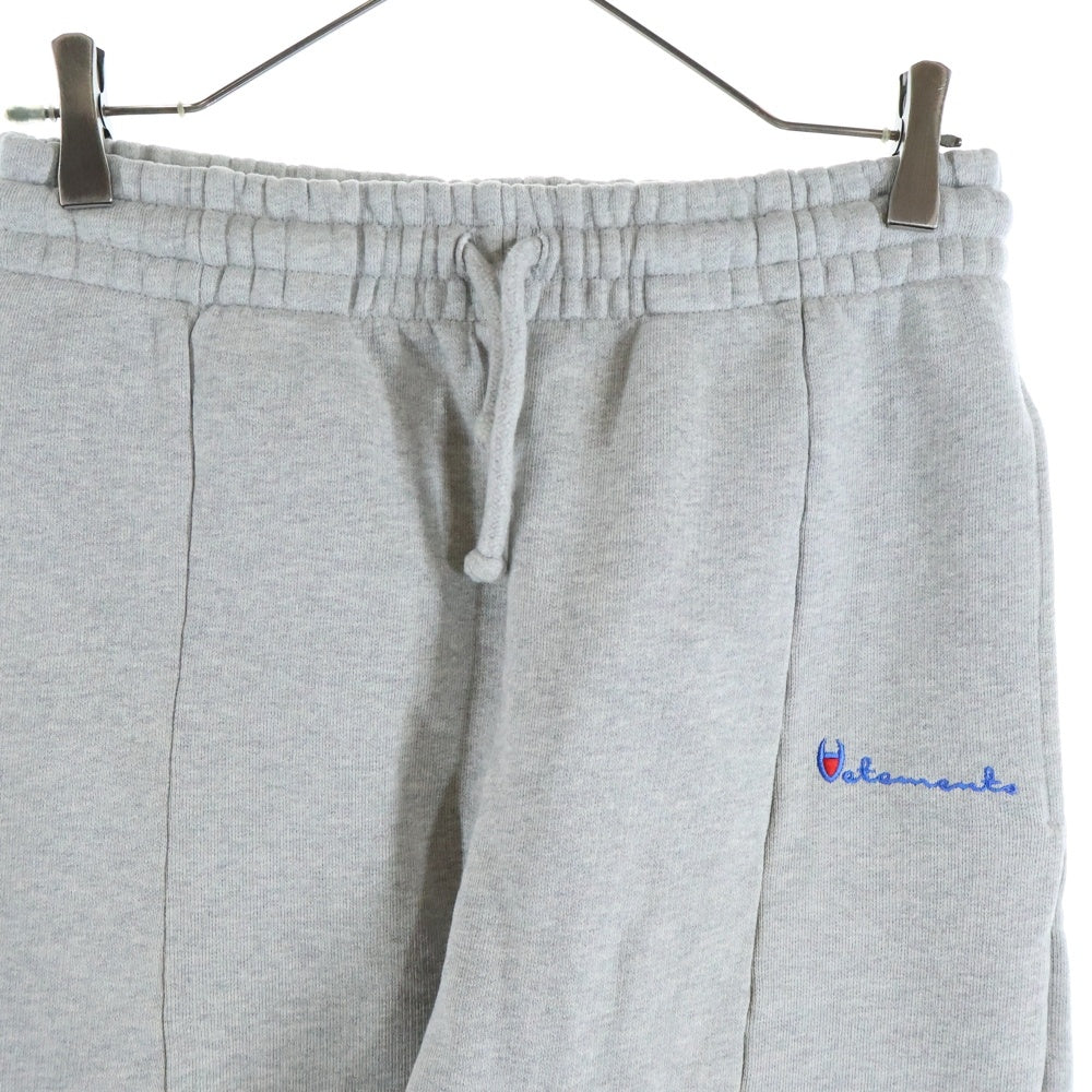 VETEMENTS(ヴェトモン) 16SS ×Champion Sweat Pants SS16PA8 再構築スウェットパンツ グレー