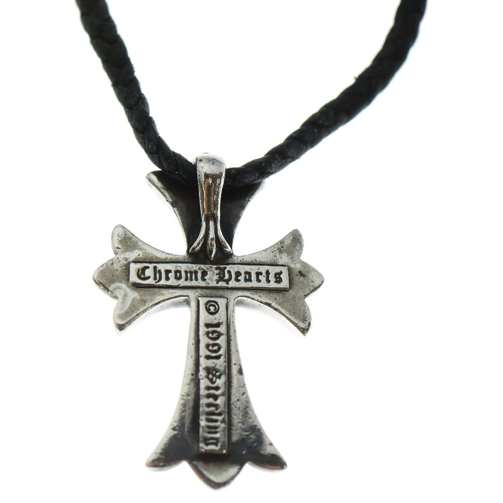 CHROME HEARTS(クロムハーツ) CH CRS SMLスモールCHクロス BC ボロチップブレイド ネックレス シルバー BCA220