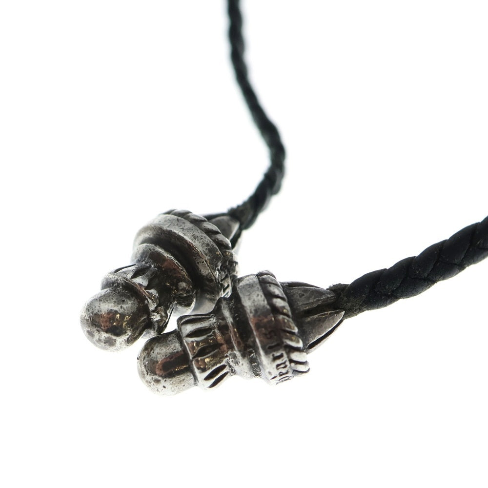 CHROME HEARTS(クロムハーツ) CH CRS SMLスモールCHクロス BC ボロチップブレイド ネックレス シルバー BCA220