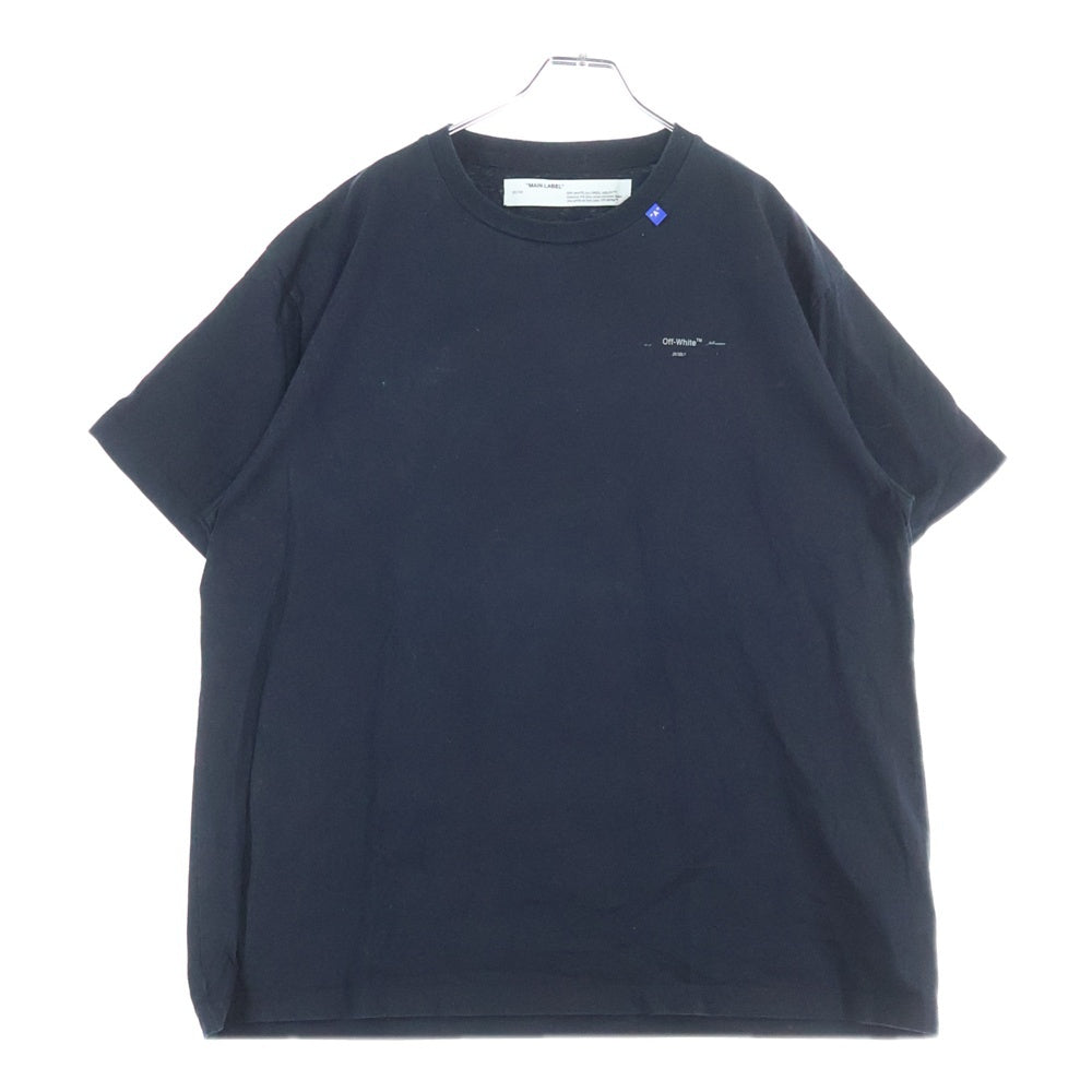 OFF-WHITE(オフホワイト) Unfinished Shirt OMAA038E19185003 バックプリント 半袖Tシャツ カットソー ブラック