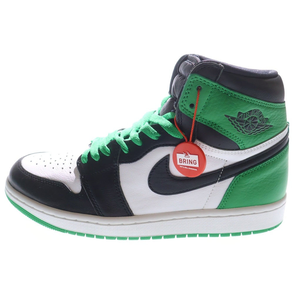 NIKE(ナイキ) AIR JORDAN 1 RETRO HIGH OG LUCKY GREEN エアジョーダン レトロ ラッキーグリーン ハイカットスニーカー グリーン/ブラック US9/27cm DZ5485-031