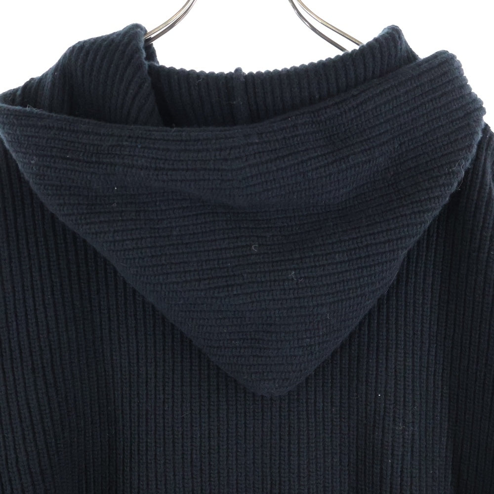 CELINE(セリーヌ) スパンコール グラデーションロゴ プルオーバー ニットパーカー ブラック 2A10X66Q