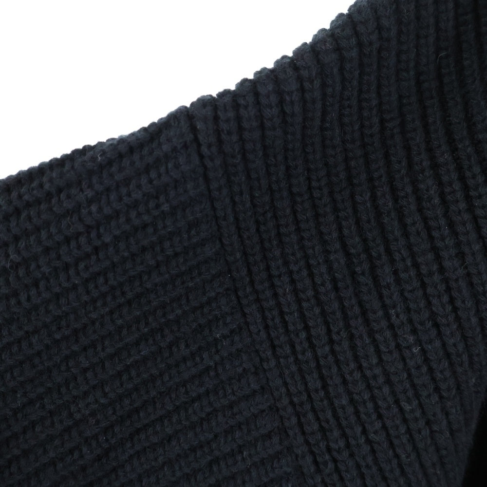 CELINE(セリーヌ) スパンコール グラデーションロゴ プルオーバー ニットパーカー ブラック 2A10X66Q