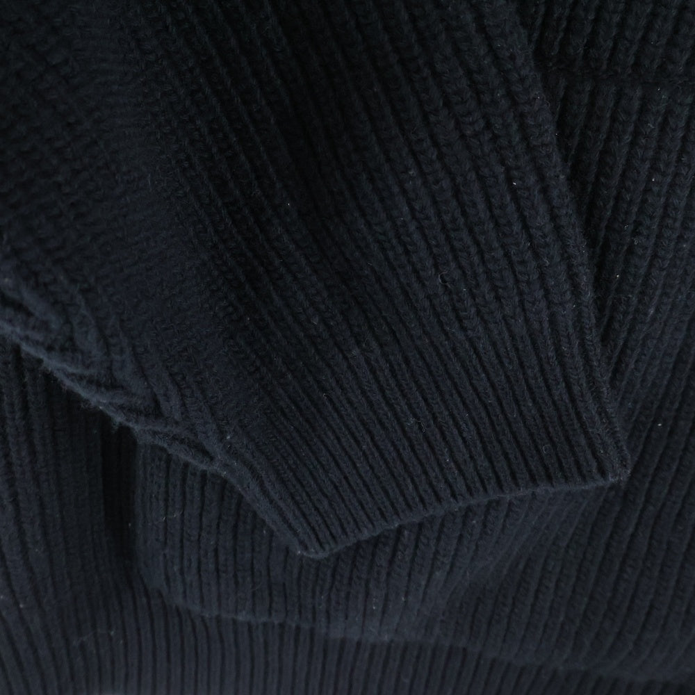 CELINE(セリーヌ) スパンコール グラデーションロゴ プルオーバー ニットパーカー ブラック 2A10X66Q