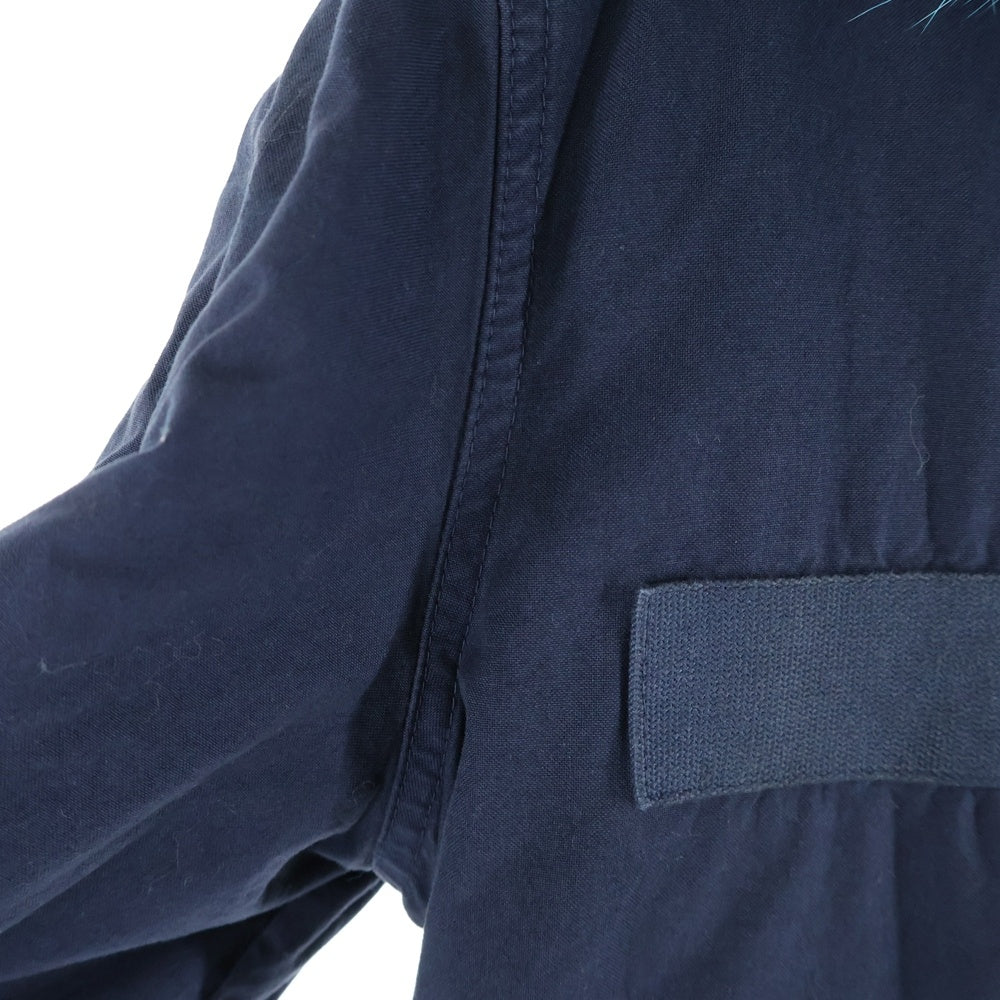 Mr&Mr's ITALY(ミスターアンドミセスイタリー) リアルファー モッズコート アウター ネイビー/ブルー