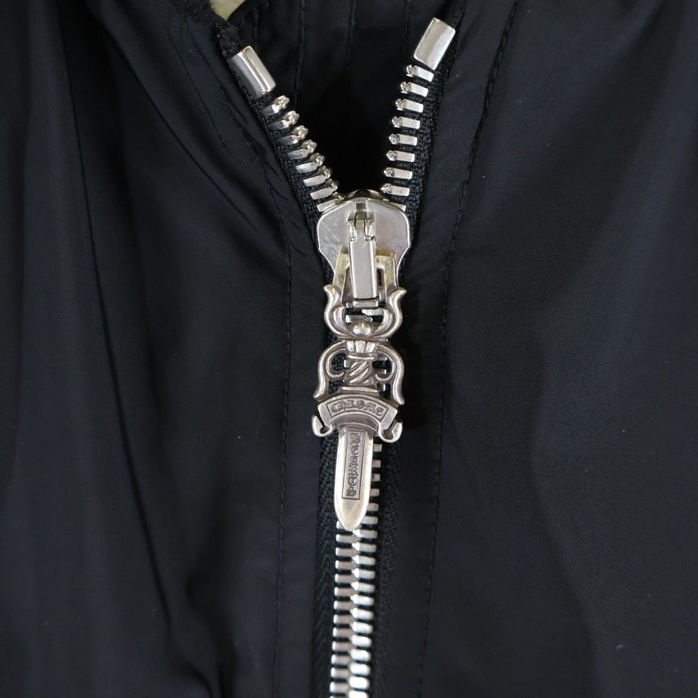 CHROME HEARTS(クロムハーツ) MA-1 ダガージップ 裏地ボアブルゾン ブラック