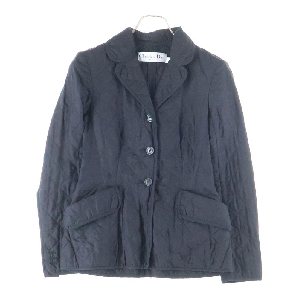 Christian Dior(クリスチャンディオール) シルク キルティング 中綿 ジャケット ブラック レディース 917V08A6634
